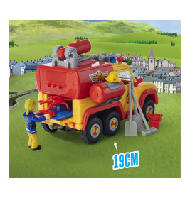 Simba Feuerwehrmann Sam Venus 2.0 Feuerwehrauto mit Figur – Originalsounds & Licht