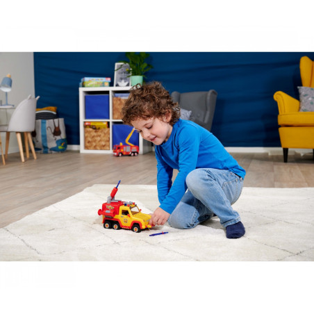 Simba Feuerwehrmann Sam Venus 2.0 Feuerwehrauto mit Figur – Originalsounds & Licht