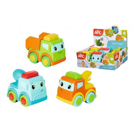 ABC Press 'n Go Laster – 3er Set Fahrzeuge für Kinder ab 12 Monate | Simba Toys