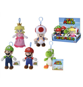 Simba Super Mario Plüsch-Schlüsselanhänger | 12,5 cm Sammelfiguren für Fans