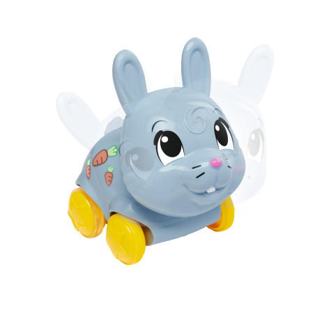 ABC Lustige Tierfahrzeuge mit Friktionsantrieb – Hase, Fuchs, Hund (3-fach sortiert) für Kinder