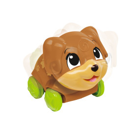 ABC Lustige Tierfahrzeuge mit Friktionsantrieb – Hase, Fuchs, Hund (3-fach sortiert) für Kinder