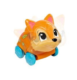 ABC Lustige Tierfahrzeuge mit Friktionsantrieb – Hase, Fuchs, Hund (3-fach sortiert) für Kinder