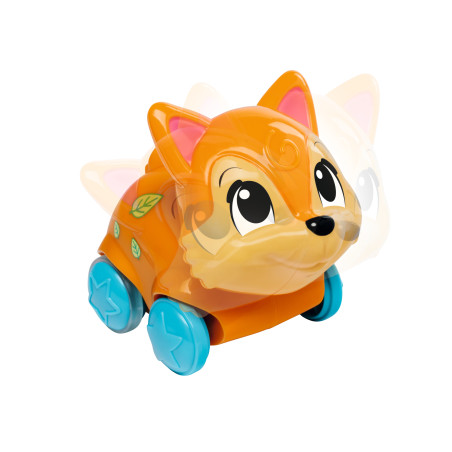 ABC Lustige Tierfahrzeuge mit Friktionsantrieb – Hase, Fuchs, Hund (3-fach sortiert) für Kinder