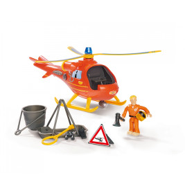 Feuerwehrmann Sam Hubschrauber Wallaby mit Figur – Licht & Sound