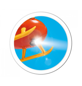 Feuerwehrmann Sam Hubschrauber Wallaby mit Figur – Licht & Sound