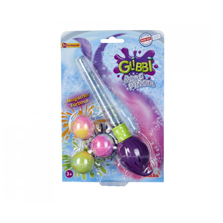 Simba Glibbi Badepinsel Set – Badeerlebnis mit bunten Badebomben für Kinder ab 3 Jahren