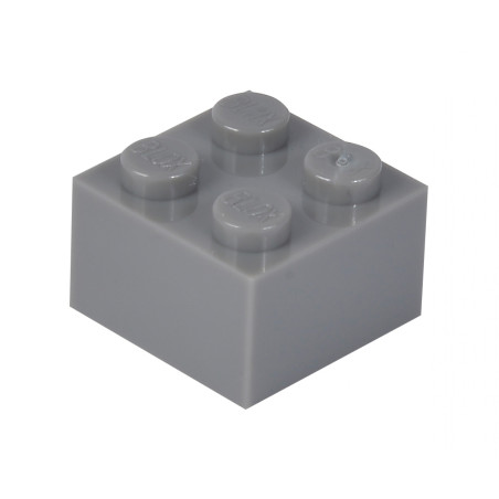 Simba Blox 100 graue 4er Bausteine in Dose – Kompatibel mit bekannten Marken