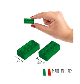 Simba BLOX Bausteine 40 grüne 8er Steine in Dose – Kreativspielzeug ab 3 Jahren