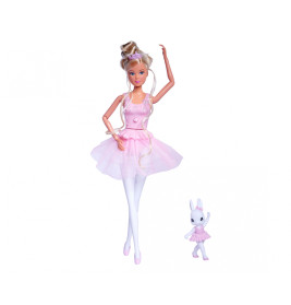 Steffi Love Dancing Ballerina Puppe – 29cm mit drehbarem Rock & Tierfreund
