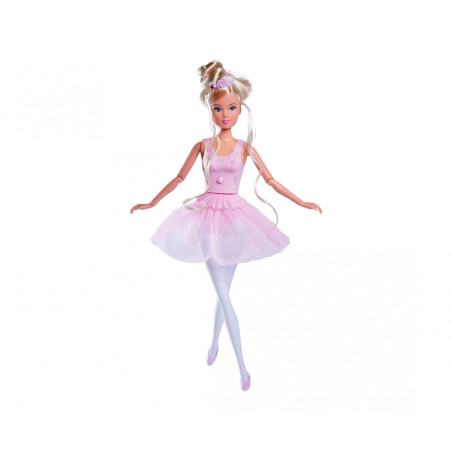 Steffi Love Dancing Ballerina Puppe – 29cm mit drehbarem Rock & Tierfreund