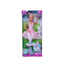 Steffi Love Dancing Ballerina Puppe – 29cm mit drehbarem Rock & Tierfreund