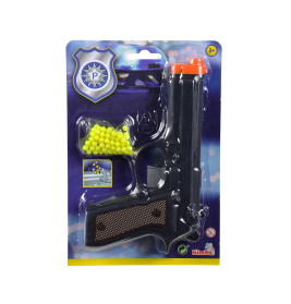 Kugelpistole mit Munition, 3-sort.