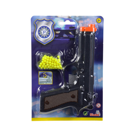 Kugelpistole mit Munition, 3-sort.