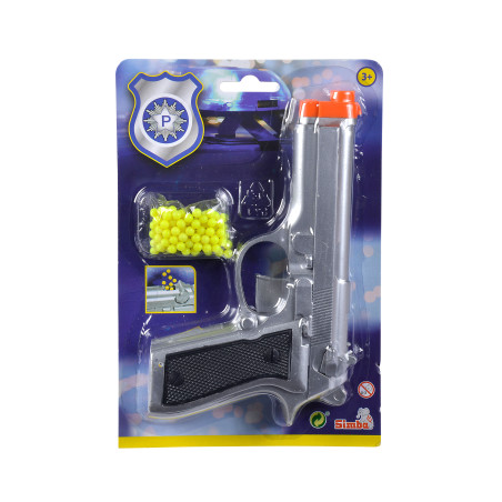 Kugelpistole mit Munition, 3-sort.