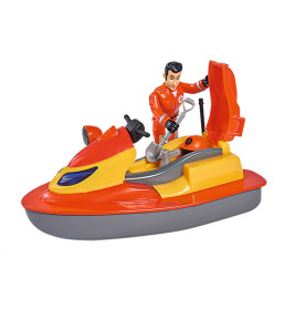 Feuerwehrmann Sam Juno Jet Ski mit Figur – Schwimmfähiges Spielzeug von Simba | ab 3 Jahren