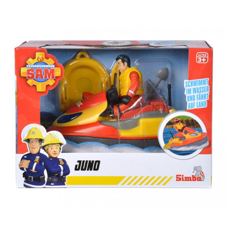 Feuerwehrmann Sam Juno Jet Ski mit Figur – Schwimmfähiges Spielzeug von Simba | ab 3 Jahren