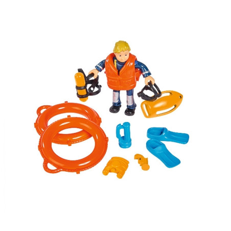 Feuerwehrmann Sam Neptune Boot schwimmfähig mit Penny Figur | Simba Toys