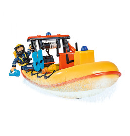 Feuerwehrmann Sam Neptune Boot schwimmfähig mit Penny Figur | Simba Toys
