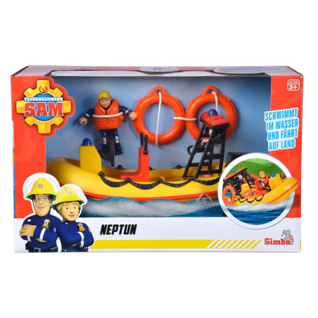 Feuerwehrmann Sam Neptune Boot schwimmfähig mit Penny Figur | Simba Toys