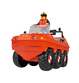 Simba Feuerwehrmann Sam Hydrus – schwimmfähiges Rettungsfahrzeug mit Figur für Kinder ab 3 Jahren