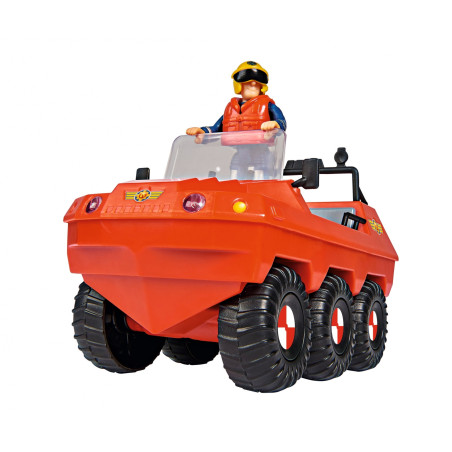 Simba Feuerwehrmann Sam Hydrus – schwimmfähiges Rettungsfahrzeug mit Figur für Kinder ab 3 Jahren