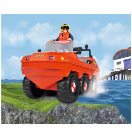 Simba Feuerwehrmann Sam Hydrus – schwimmfähiges Rettungsfahrzeug mit Figur für Kinder ab 3 Jahren