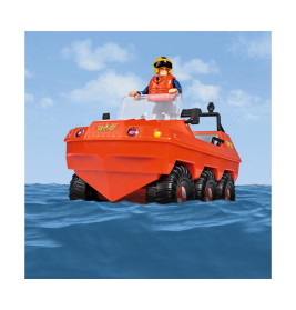 Simba Feuerwehrmann Sam Hydrus – schwimmfähiges Rettungsfahrzeug mit Figur für Kinder ab 3 Jahren