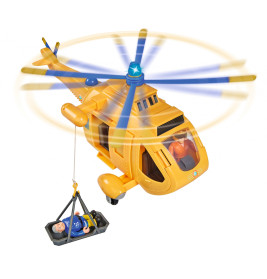 Fireman Sam Hubschrauber Wallaby II – Licht & Sound, Seilwinde, Tom Figur