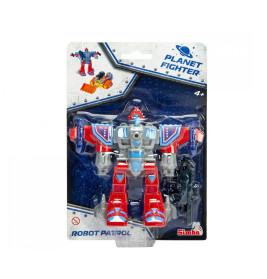 Simba Planet Fighter Space Bot Pro – Verwandlungsroboter & Flugzeug/Bagger, sortiert ab 4 J.