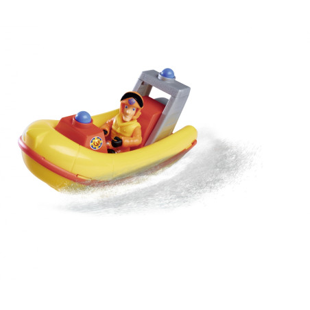 Simba Feuerwehrmann Sam Rettungsboot Neptun mit Elvis Figur – Schwimmfunktion & Spielspaß