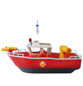 Simba Feuerwehrmann Sam Titan Schiff – Schwimmendes Feuerwehrboot mit Wasserkanonen & Sam Figur