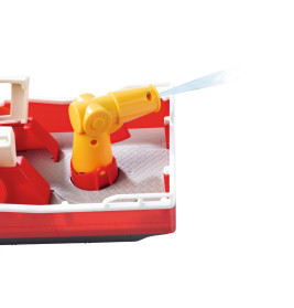 Simba Feuerwehrmann Sam Titan Schiff – Schwimmendes Feuerwehrboot mit Wasserkanonen & Sam Figur