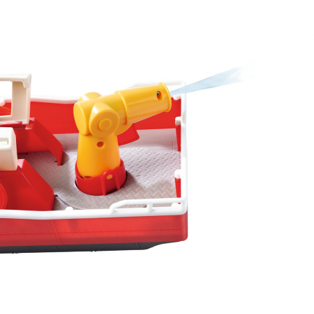 Simba Feuerwehrmann Sam Titan Schiff – Schwimmendes Feuerwehrboot mit Wasserkanonen & Sam Figur