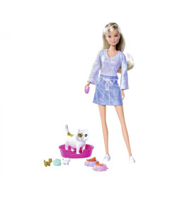 Steffi Love Puppe 'Baby Cats' - Schwangere Katze mit Kätzchen Set