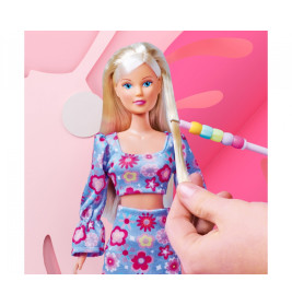 Steffi Love Hair Beads Puppe: Haarstyling Set mit Perlen für Kinder | Simba Toys
