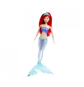 Steffi Lovie Sparkle Mermaid Puppe mit Regenbogen-Lichtfunktion – 39 cm