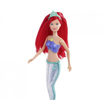 Steffi Lovie Sparkle Mermaid Puppe mit Regenbogen-Lichtfunktion – 39 cm