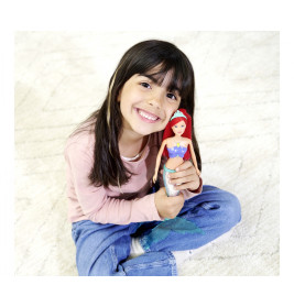 Steffi Lovie Sparkle Mermaid Puppe mit Regenbogen-Lichtfunktion – 39 cm