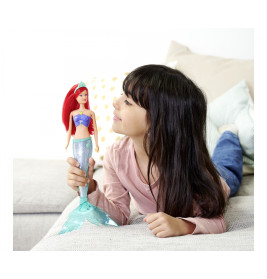 Steffi Lovie Sparkle Mermaid Puppe mit Regenbogen-Lichtfunktion – 39 cm