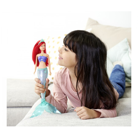Steffi Lovie Sparkle Mermaid Puppe mit Regenbogen-Lichtfunktion – 39 cm