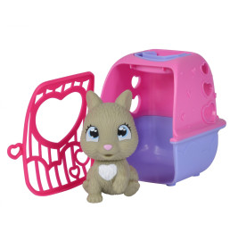Simba Pamper Petz Mini Tierchen mit Transportbox – Überraschung Hund, Katze oder Hase Kinder