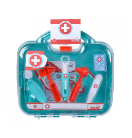 Simba Doktorkoffer Spielset für Kinder – 12-teilig mit Stethoskop & Spritze