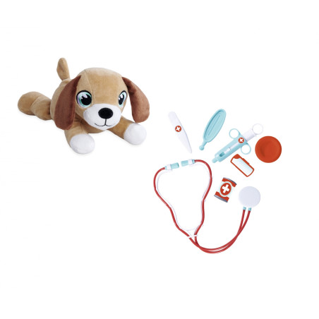 Simba Toys Tierarztkoffer für Kinder – Spiel Doktor Set mit Plüschhund & Zubehör | Geschenkidee