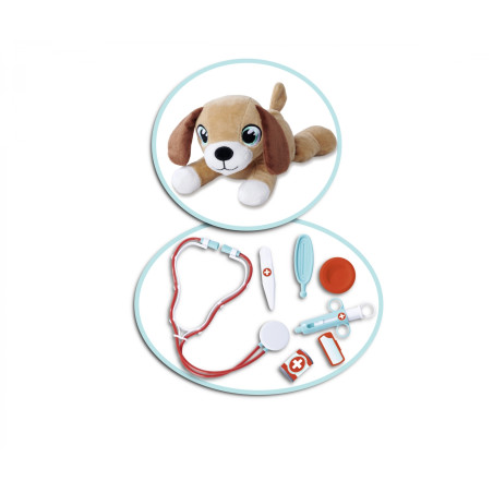 Simba Toys Tierarztkoffer für Kinder – Spiel Doktor Set mit Plüschhund & Zubehör | Geschenkidee