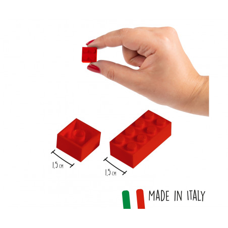 Blox Bausteine Container 500 Teile – kompatibel & Made in Italy