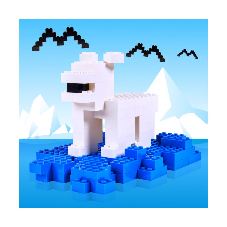 Blox Bausteine Container 500 Teile – kompatibel & Made in Italy