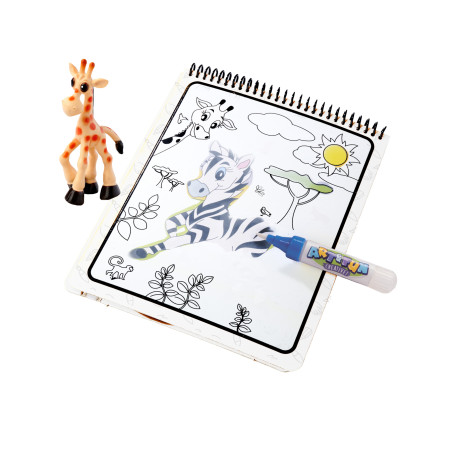 Simba Water Pen Safari Malbuch – Magisch Malen ohne Kleckern (Wiederverwendbar)