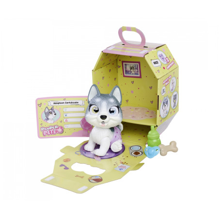 Pamper Petz Husky Welpe zum Adopteren – Interaktiv mit Windel-Farbwechsel & Überraschungen