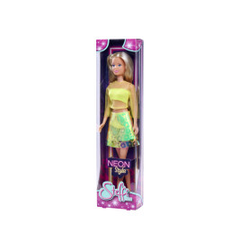 Simba Steffi LOVE Neon Style Ankleidepuppe | Trendy Neon Outfits für Modefans ab 3 Jahren